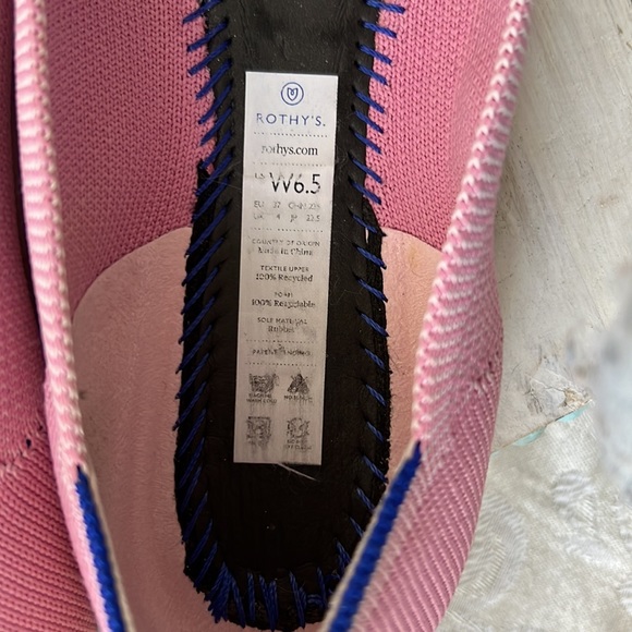 {🌟HP 🌟 Rothys} Retired Begonia Pink flats EUC - Picture 2 of 3
